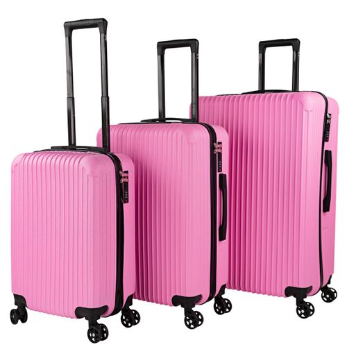 Valises. Lot De Valise Rigides 4 Roulettes - Valise Grande Taille, Valise Soute Avion, Bagages Pour Voyages.Ensemble Valise Voyage. Verrouillage À Combinaison