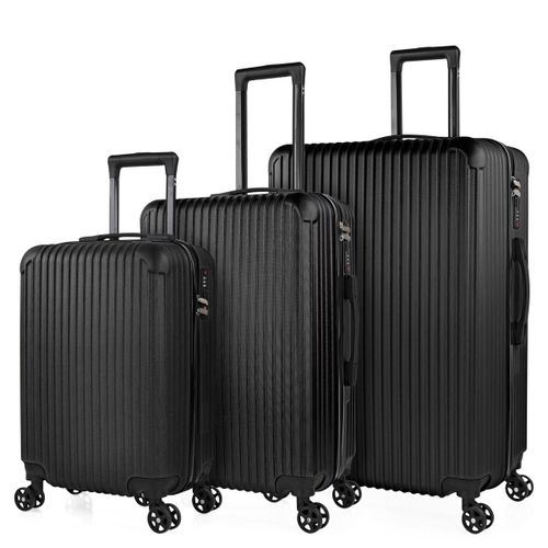 Valises. Lot De Valise Rigides 4 Roulettes - Valise Grande Taille, Valise Soute Avion, Bagages Pour Voyages.Ensemble Valise Voyage. Verrouillage À Combinaison