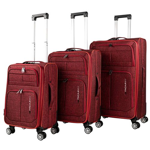 Set Valise Souples À 4 Roulettes - Lot Valise Tissu À Roulette - Sets De Bagages Pour Soute Avion, Soldes Sur Set De Valises À Roulettes. Verrouillage À Combinaison