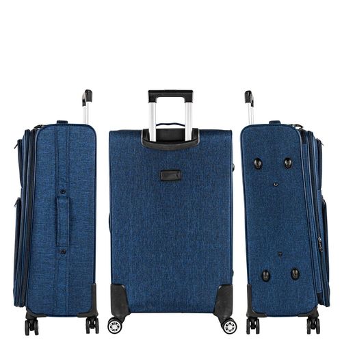 Valise Souple À Roulettes Valise Souple Tissu 4 Roues Valise Grande Taille XXL Valise Souple Grand Volume Valise Soute Grande Valise Avec Serrure À Combinaison