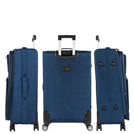 Valise Souple À Roulettes Valise Souple Tissu 4 Roues Valise Grande Taille XXL Valise Souple Grand Volume Valise Soute Grande Valise Avec Serrure À Combinaison
