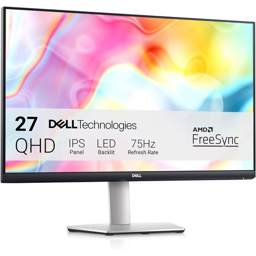 ChenQuanSarl-S2722Dc Usb-C 27"" Qhd (2560X1440) Écran Pc, 75Hz, Ips, 4Ms, Amd Freesync, 99% Srgb, Haut-Parleurs Intégrés, Usb-C, 2X Hdmi, 2X Usb, Garantie 3 Ans, Argent
