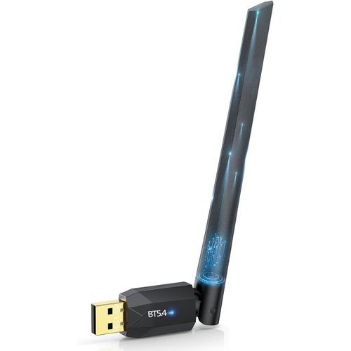 Dongle Bluetooth 5.4, Clé Bluetooth PC USB Adaptateur Bluetooth Longue Distance/150M, Plug&Play, Faible Latence, for Windows 11/10/8.1/7