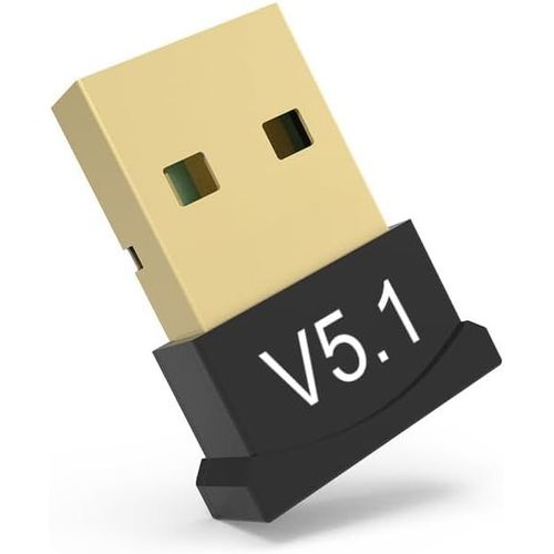 Bluetooth 5.1 Usb Adapter, Bluetooth Flash Drive For Pc Laptop Edr Dongle Usb Bluetooth Compatible With Windows 11/10/8.1/7/Linux (5.1)