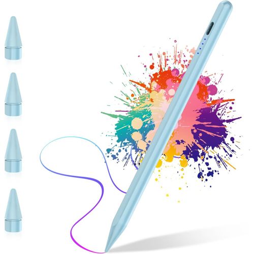 NAERYUTYI-Stylet Pour Ipad (2018-2024),Stylet Numérique Actif 10E Génération Avec Inclinaison,Rejet De Paume,Magnétique,Stylo Numérique Actif Compatible Avec Apple Ipad 6/7/8/9/10,Pro 11/12,9"",Mini 5