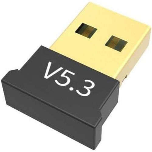 ASFASFq-Adaptateur Bluetooth USB 5.3, Clé Bluetooth pour PC Portable EDR Dongle USB Bluetooth Compatible avec Windows 11/10/8.1/7/Linux (5.3)