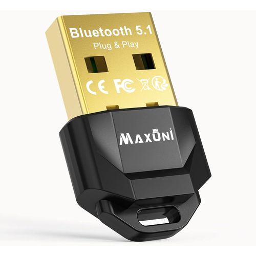Usb Bluetooth Dongle, Bluetooth 5.1 Dongle, Bluetooth Adapter For Pc, Smartphone, Tablet, Headset, Mouse, Keyboard, Compatible With Windows 10/11 (Plug And Play)