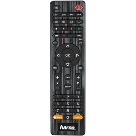 Télécommande Universelle ""Smart Tv"" 4 En 1 (Contrôle 4 Appareils Préprogrammés,Tv/Dvd/Stb/Vcr,Télécommande De Remplacement Pour Télécommande Multifonction Ir) Noir