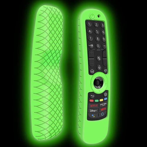Housse Coque En Silicone Pour Télécommande Lg Mr21Ga Mr22Ga Mr23Ga Mr24Ga, Etui De Protection Pour Magic Remote Lg 2021-2024 (Glow Green)