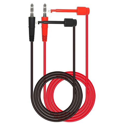 TIANYI-2 Pièces Fiche banane 4mm à pinces à crochet de Test Minigrabber fils de Test pour test électrique multimètre 500V 5A-1m/3.3 pieds