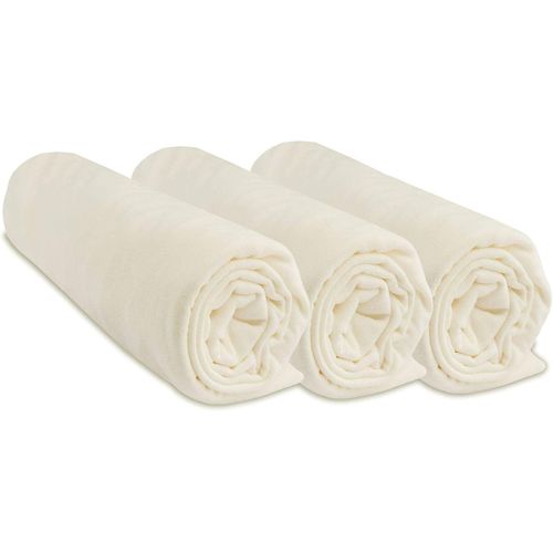 Kalanka-Lot De 3 Draps Housse Bébé Pour Couffin Berceau Nacelle Lit Bébé Lit Parapluie | 100% Coton | Extensible | Doux & Respirant | Marque |Label Oeko-Tex | Fabriqué En Europe (Écru, 32x72)