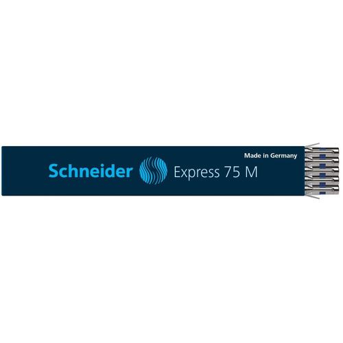 Schneider Lot De 10 Recharges Express 75 Pointe Moyenne Bleu
