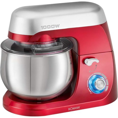 Robot Patissier - Petrin A Pain - Robot Petrin - Robot Patissier Professionnel - Robot Multifonction Km6009Cb Robot Pétrisseur 1000 Watts Mixeur/Pétrin/Fouet 5 Litres Rouge