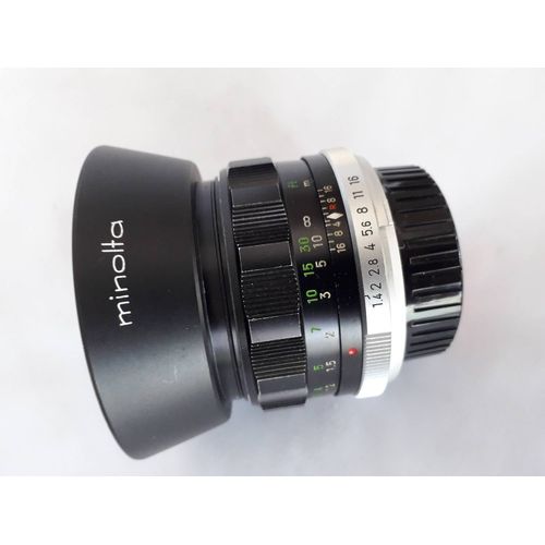 MINOLTA OBJECTIF MC ROKKOR PF 58 mm F 1.4 MD MC