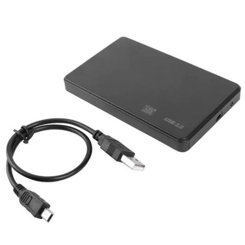 Boîtier de disque dur SSD 2,5 pouces SATA USB 2.0 - Noir