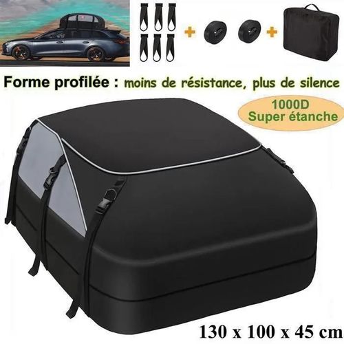 Sac De Toit Voiture - Tooluck - 580l - 1000d Tissu D\'oxford Et Pvc - Coffre De Toit Souple Pour Voyage Résistant Aux Intempéries