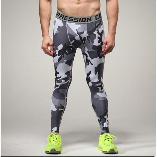 Pantalon De Sport De Compression Heavy Camouflage Pour Hommes,Collant De Football,Entraînement,Fitness