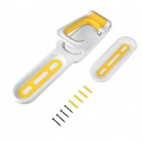 Cintre mural de vélo vertical Opération simple Porte-vélos pratique Support mural pour vélos pour garages Blanc Jaune