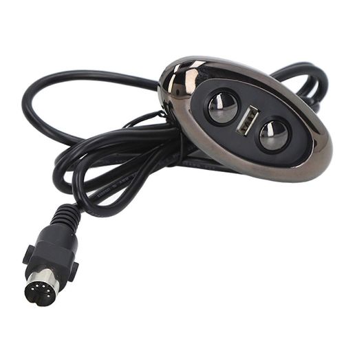 Contrôleur De Canapé Électrique Led Rétro-Éclairage Port De Charge Usb Unique Interrupteur Inclinable Électrique À 5 Broches Pour Fauteuil Releveur