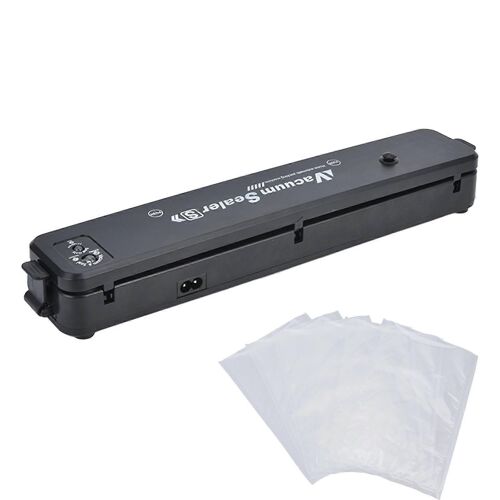 Machine à sceller sous vide multifonctionnelle mini scelleuse automatique portable sous vide pour cuisine à domicile 100240V Noir UK Plug