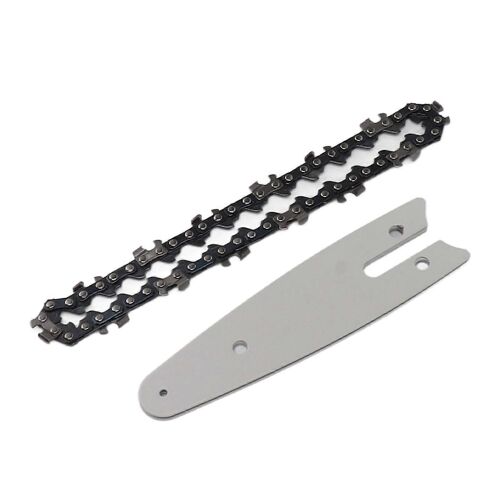 Mini barre de guidage de chaîne combo acier au manganèse vitesse plus rapide haute dureté coupe lisse scie à chaîne barre de guidage de chaîne remplacement 4 pouces avec 1/4 28 maillons Chai