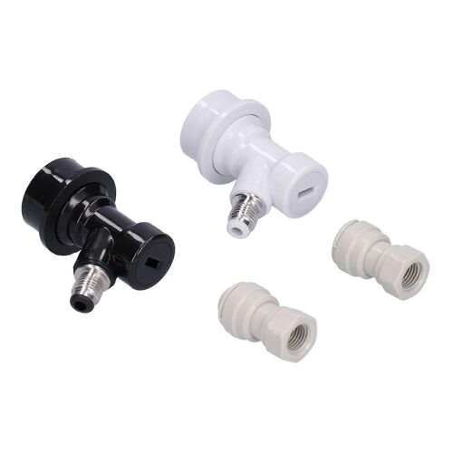 Adaptateur de verrouillage à bille 3/8 po 1/4 po Coupleur de fût de bière à déconnexion rapide pour fût Cornelius Corny