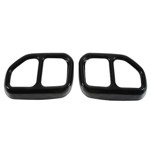 2pcs Brillant Noir Queue De Voiture Tuyau D'échappement Couvercle Garniture En Acier Inoxydable Accessoires Extérieurs Remplacement Pour X3 X4