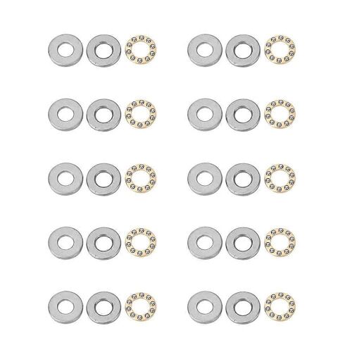 10pcs butée roulement à billes miniature roulements en acier plat de haute précision (F9-20M 9x20x7mm)