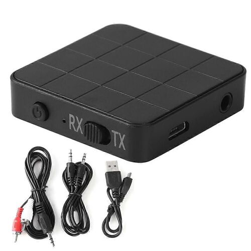 Bluetooth 5.0 2-en-1 Récepteur Audio Transmetteur Musique Stéréo Adaptateurs pour Voiture TV PC