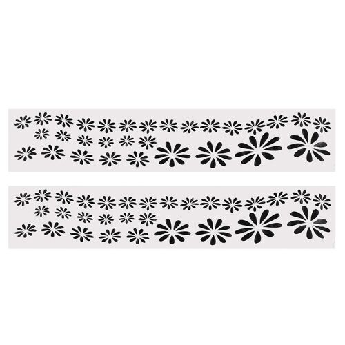 2 Pcs Autocollant De Voiture Noir Design Élégant Protection Couleur Forte Adhérence Autocollant De Corps De Voiture Universel Pour Voiture