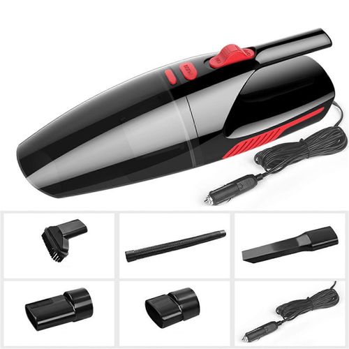 Aspirateur À Main 120w Avec Lumière Led Utilisation Humide Et Sèche Pour La Voiture Maison Particule Liquide Cheveux Sédiment