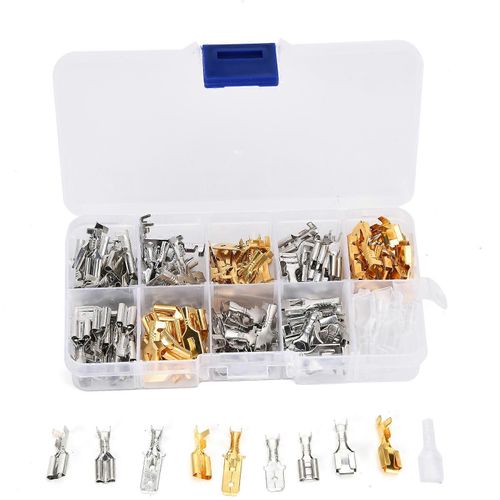 150Pcs Bornes de fil Laiton Résistance à l'oxydation Résistance à la corrosion Fil à haute conductivité Sertissage Bloc de jonction