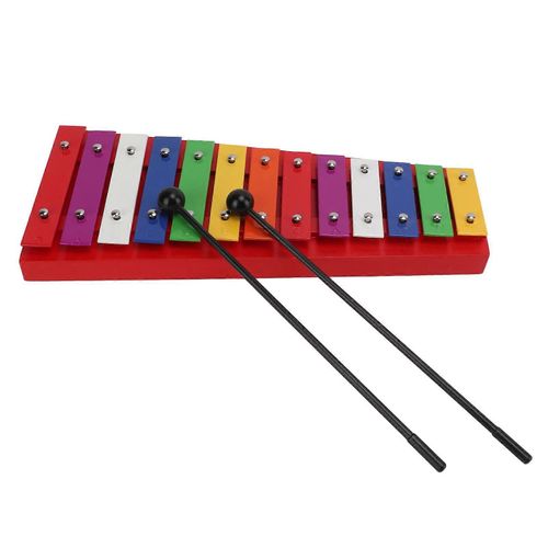 Xylophone Coloré En Aluminium Bouleau 13 Tons Glockenspiel Professionnel Pour La Création De Musique