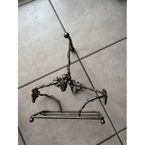 Porte Bouteille Métal Argenté