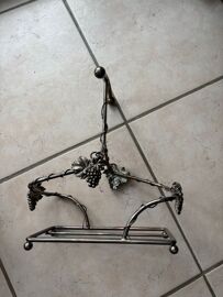 Porte Bouteille Métal Argenté