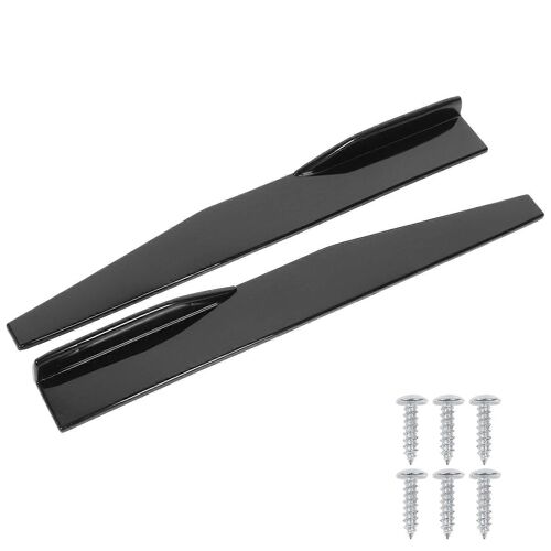 Lot De 2 Diffuseurs Universels Pour Jupes Latérales,74,5 Cm,Noir Brillant