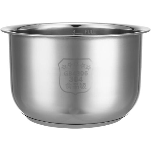 Jexnovashop-Cuve Intérieure En Inox 304 Pour Cuiseur De Riz 2l Avec Échelle Intégrée Pot De Remplacement Polyvalent Pour Cuisine Maison Hôtel
