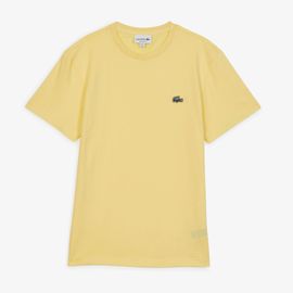 Tee Shirt Classic Small Logo Sl Jaune Lacoste - Jaune - Xl