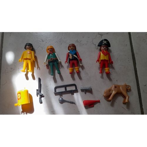 Lot figurines et accessoires Playmobil années 80