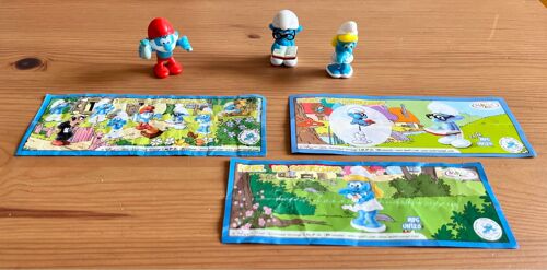 Lot 3 Schtroumpfs 2010 Avec Bpz 