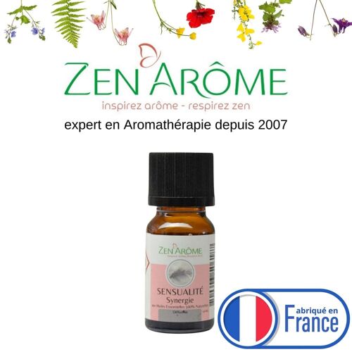 Synergie d'Huiles Essentielles Sensualité - flacon en verre - 10 ml