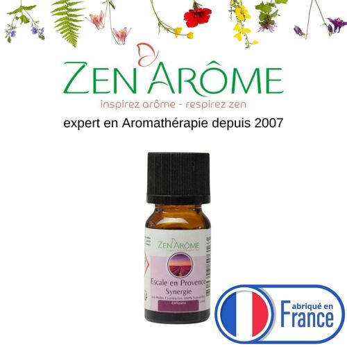 Synergie d'huiles essentielles naturelle Escale en Provence 10ml