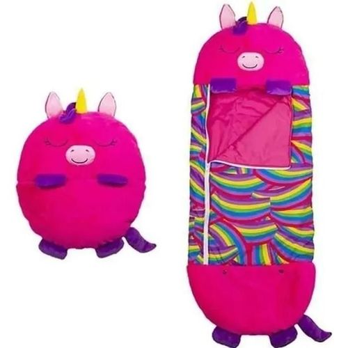 Rock Mignon Sac De Couchage Enfant Duvet Enfant Avec Oreiller 137*50cm Pour Happy Nappers Rose Rouge