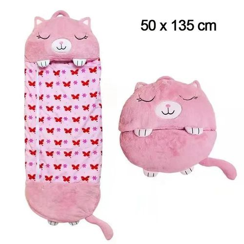 Sac De Couchage - Pimpimsky - Happy Nappers - 135 X 50 Cm - Coton - Rose