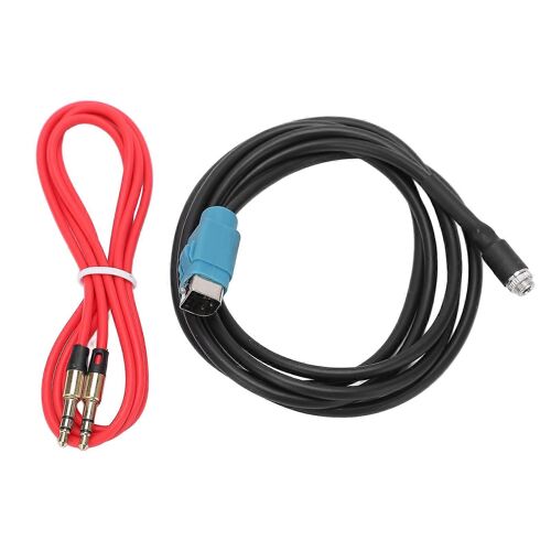 Câble adaptateur AUX Adaptateur audio de remplacement pour radio sans fil Alpine KCE ?237B Aux in Fullspeed