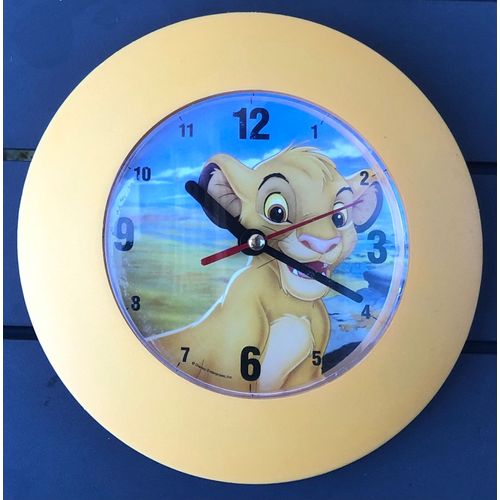 Pendule Le Roi Lion, Dessin Animé, Walt Disney, Figurine