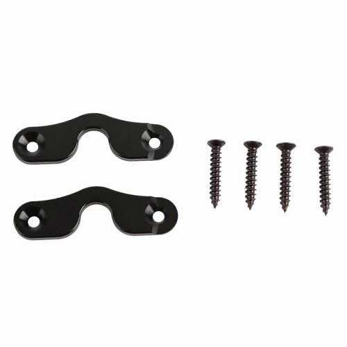 Kit De Réparation De Clip De Pare-Soleil En Alliage D'aluminium Anodisé Noir De Remplacement Compatible Avec Jeep Wrangler Jk Jl Jlu
