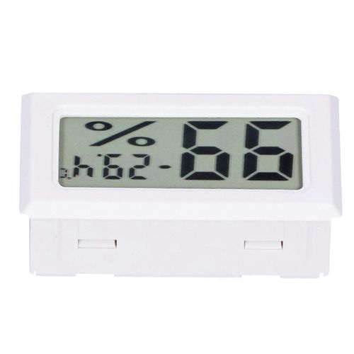 Thermomètre d'intérieur à affichage numérique ABS pour maison connectée FY11001,blanc