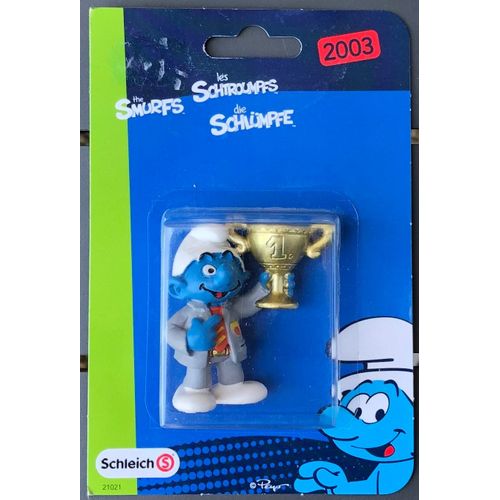 Figurine Schtroumpf Directeur Schleich 2012, Coupe, Bd, Bande Dessinée, Peyo, Smurfs