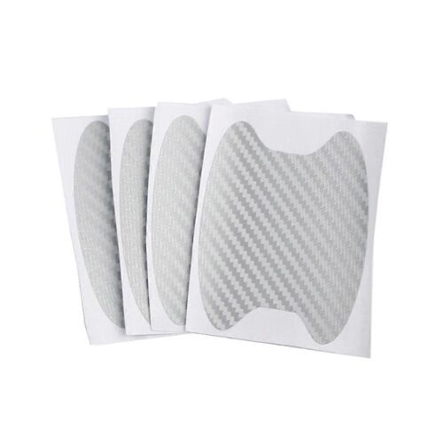 4 Pcs Universel En Fibre De Carbone Auto Poignée De Porte Film Autocollants Poignée De Voiture Anti Rayures Autocollants